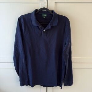 NWOT Men’s J Crew Classic Pique Long Sleeve Polo